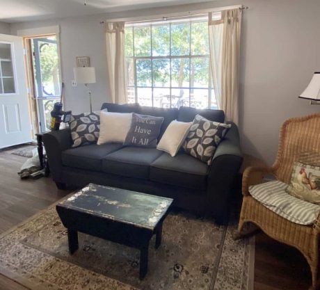 living room - maple grove waterfront cottage